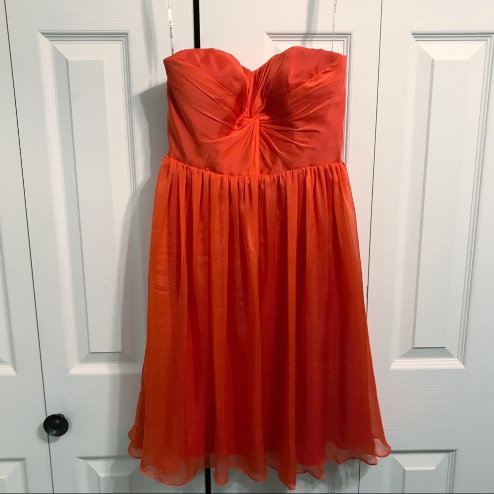 IVY & ASTER - Coral Strapless Dress